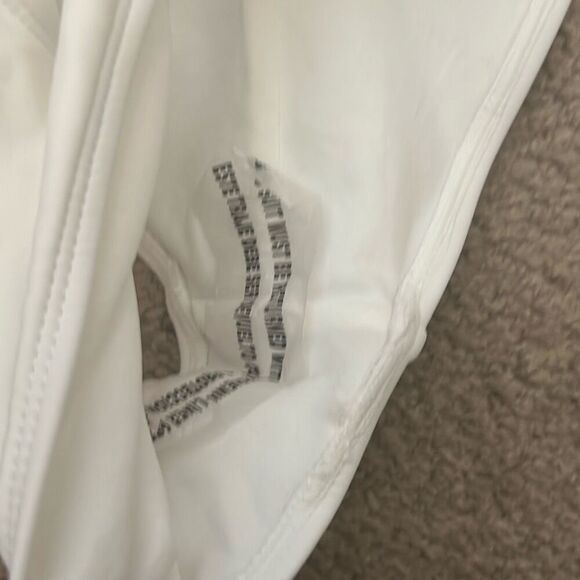 Wild Fable Size S One Piece Cutout Swimsuit White Cheeky Bachelorette Bride NWT - Picture 3 of 7